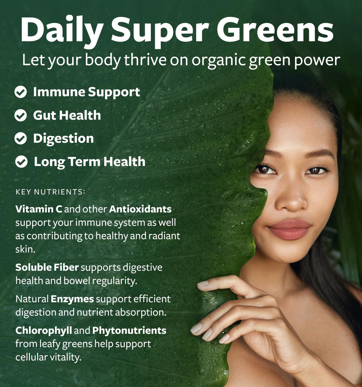 Super Greens & Vitamin C (1-Month Supply) Greens & C Synergy Bundle of Organic Super Greens Powder - Complete Superfood (60 Capsules) & & Vitamin C Immune Support (60 Vegetarian Caps)(Non-GMO) Healths Harmony buy supplements Au