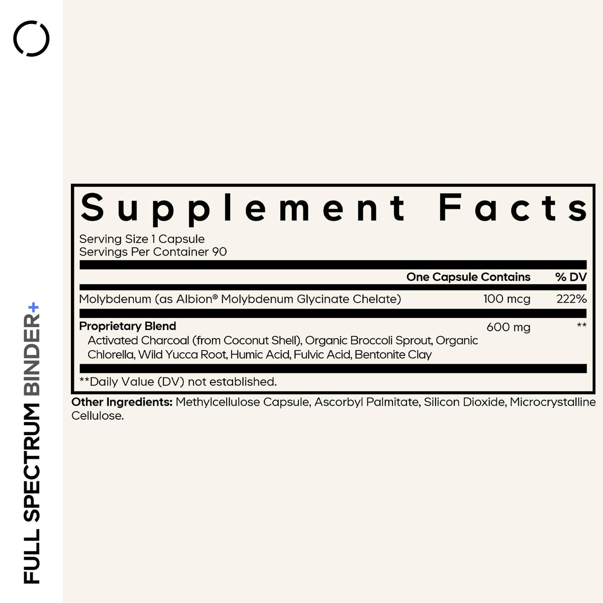Codeage Binder + Systemic Binder Supplement - Activated Charcoal Pills, Bentonite Clay Mineral Powder, Fulvic & Humic Acids, Molybdenum, Carbon Forms - 90 Capsules CodeageBuy Supplements Australia