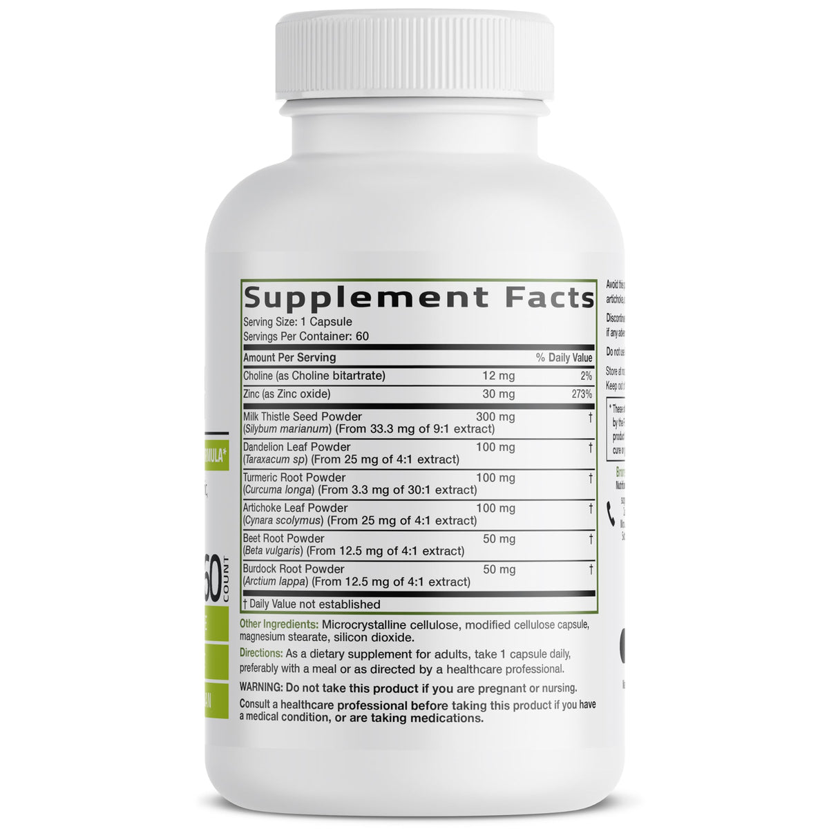 Bronson Liver Detox Advanced Detox & Cleansing Formula Supports Health Liver Function with Milk Thistle, Dandelion Extract, Turmeric, Artichoke Leaf & More