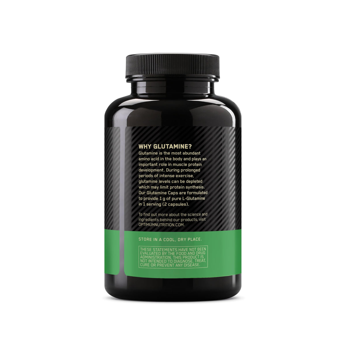 Optimum Nutrition L-Glutamine Muscle Recovery Capsules, 1000mg, 240 Count (Package May Vary)