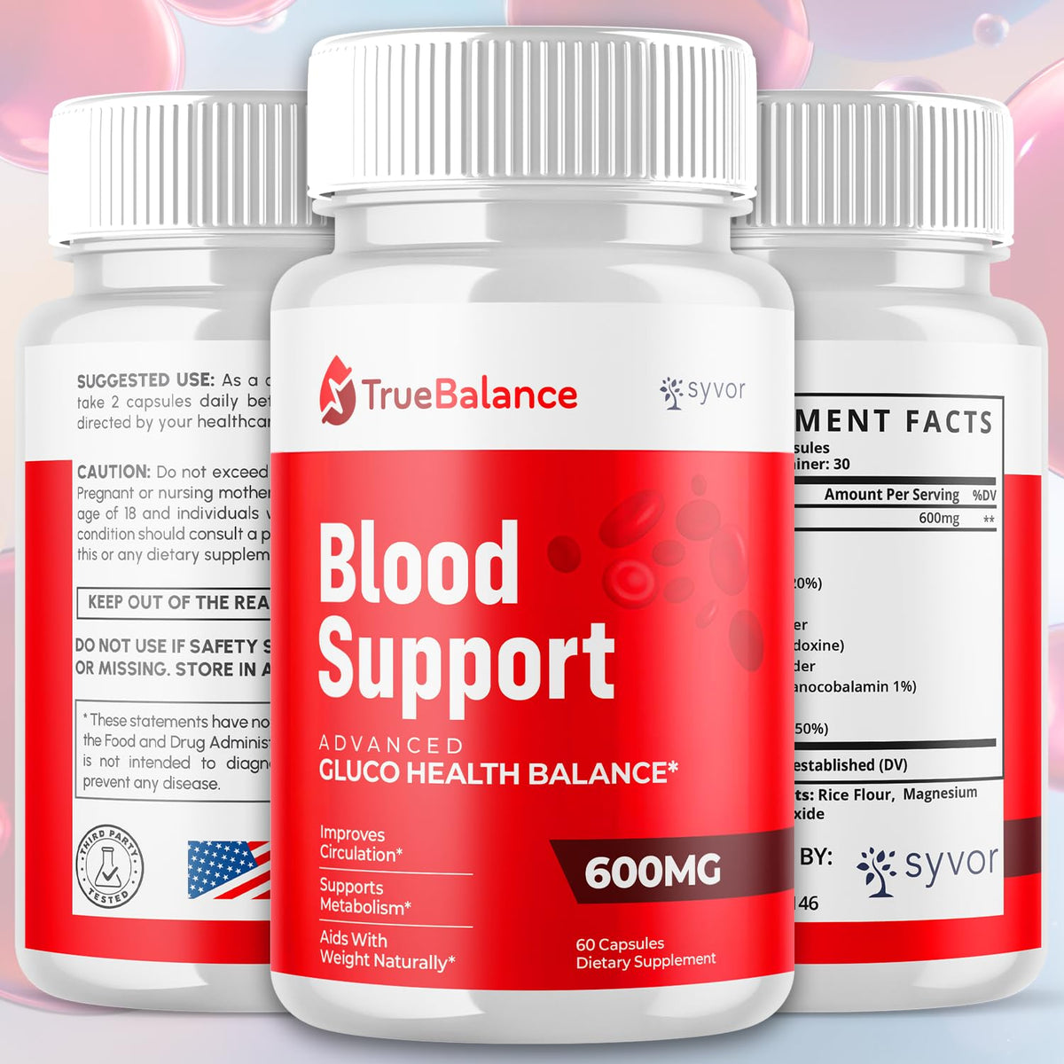 True Balance Capsules, Official TrueBalance Glycogen Support Pills with All Natural Ingredients, Advanced Formula Glyco Support Supplement with Maximum Strength Vitamins for Women & Men (60 Capsules) Syvor buy supplements Au