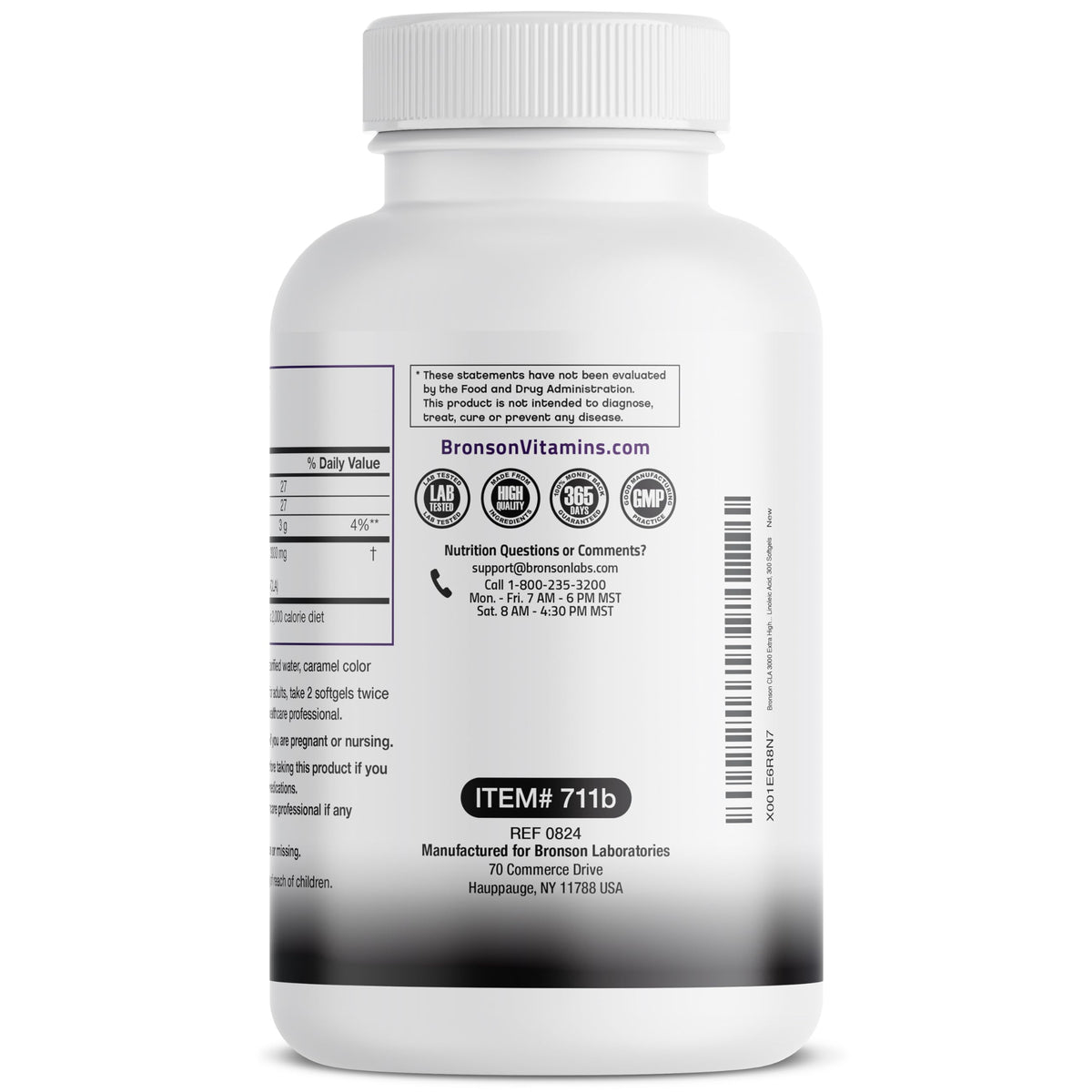 Bronson CLA 3000 Extra High Potency Supports Healthy Weight Management Lean Muscle Mass Non-Stimulating