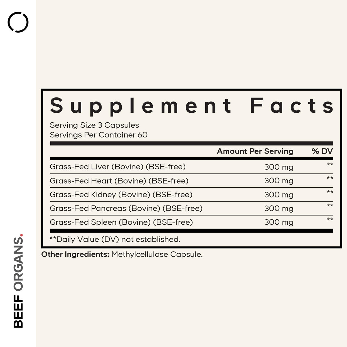 Codeage Grass Fed Beef Organs Supplement – Glandulars Supplements - Freeze Dried, Non-Defatted, Desiccated Liver, Heart, Kidney, Pancreas & Spleen Bovine Pills – Beef Vitamins - Non-GMO -180 Capsules CodeageBuy Supplements Australia