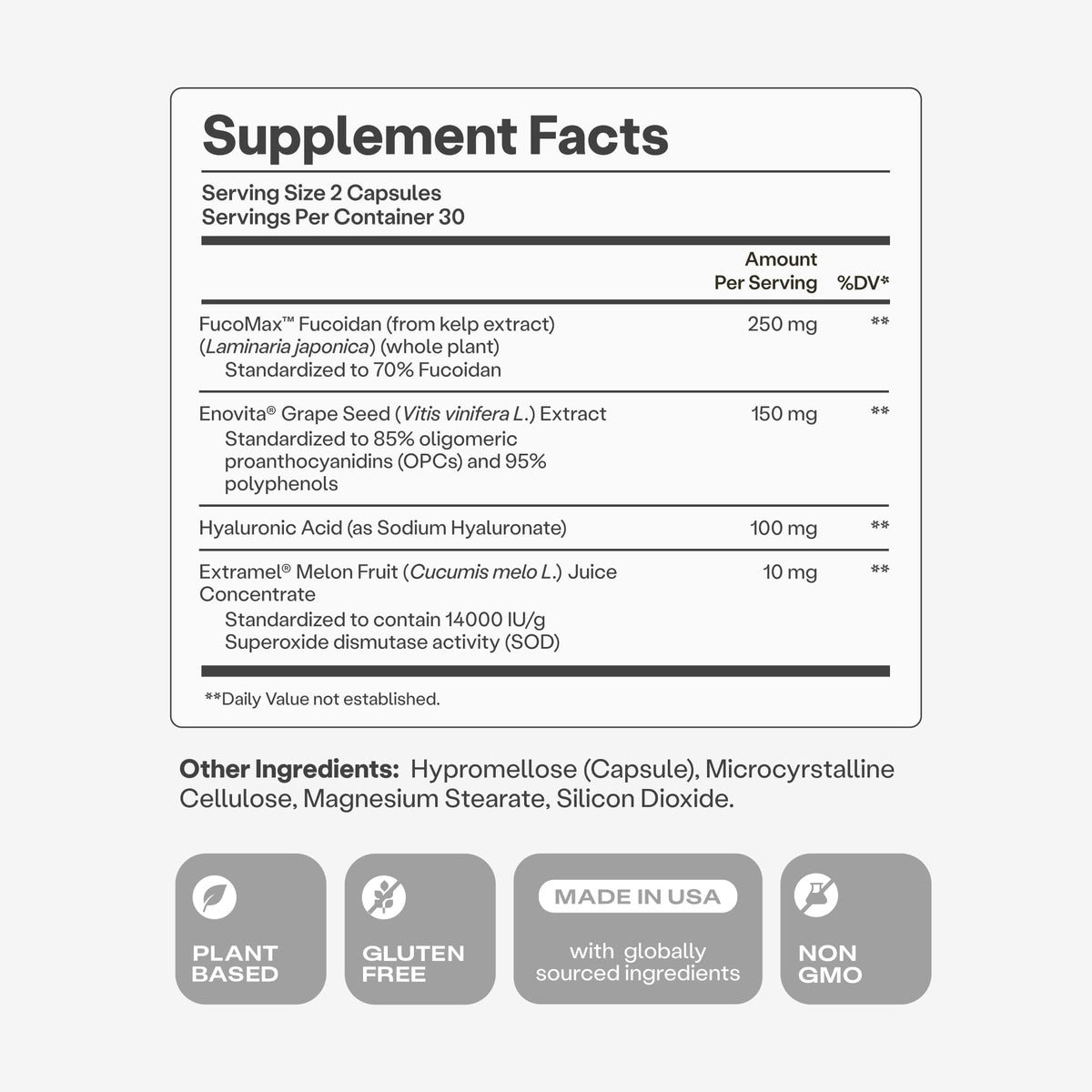 Humann Cardiovascular Health Daily, 4-in-1 Vascular & Blood Pressure Support, Grape Seed Extract Capsules & Hyaluronic Acid Circulation Supplements, Plant-Based Non-GMO, 60 Capsules Humann buy supplements Au