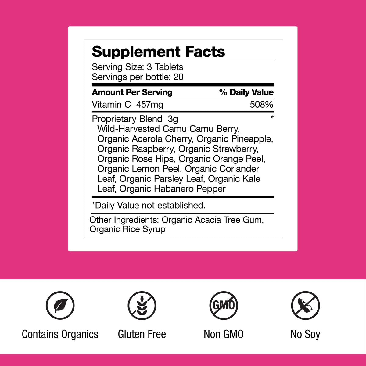 Dr. Schulze's Super-C Plus - Vitamin C Supplement for Immune Support - Skin Health & Antioxidant Support - High-Potency Formula - Plant-Based Superfood - Gluten-Free & Vegan - 60 Count (20 Servings) Dr. Schulze'sBuy Supplements Australia