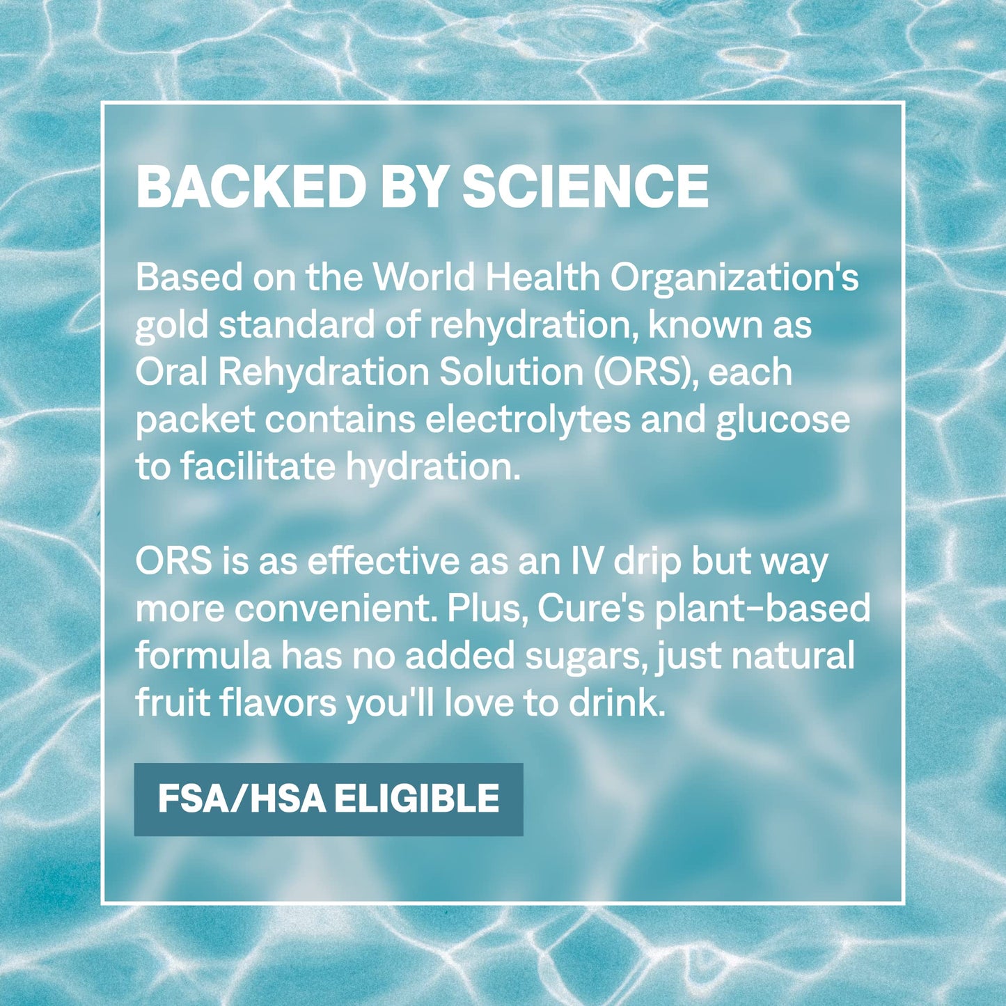 Cure Hydration | Plant-Based Electrolyte Drink Mix | No Added Sugar | FSA-HSA | Dehydration Relief Powder Made with Coconut Water | Non-GMO | Vegan | Pouch of 14 Packets - Tropical Punch
