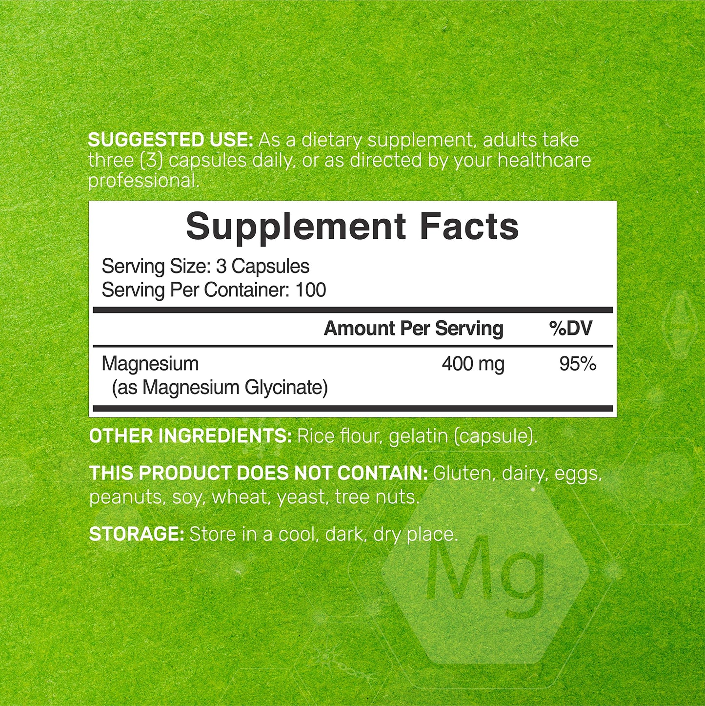 Magnesium Glycinate 400mg, 300 Capsules | 100% Chelated for Easy Absorption | Essential Mineral Supplement for Muscle, Sleep, & Heart Health* DEAL SUPPLEMENTBuy Supplements Australia