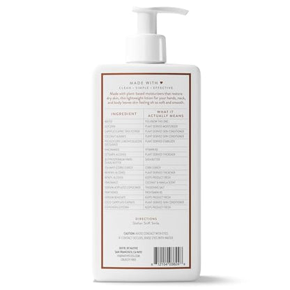 Native Body Lotion Contains Naturally Derived Plant-Based Moisturizers for Women and Men | Restores Dry Skin
