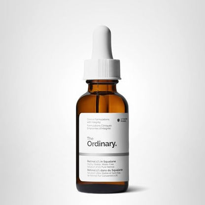 The Ordinary Retinol 1% in Squalane, High-Strength Retinol Serum for Anti-Aging and Skin Smoothing, 1 Fl Oz