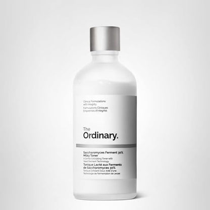 The Ordinary Saccharomyces Ferment 30% Milky Toner, Exfoliating and Hydrating Toner for Smoother, Brighter Skin, 3.4 Fl Oz