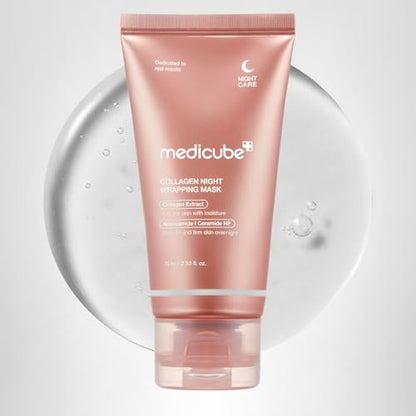 medicube Wrapping Mask Collagen Overnight Peel Off Facial Mask | Elasticity & Hydration Care, Reduces Sagging & Dullness