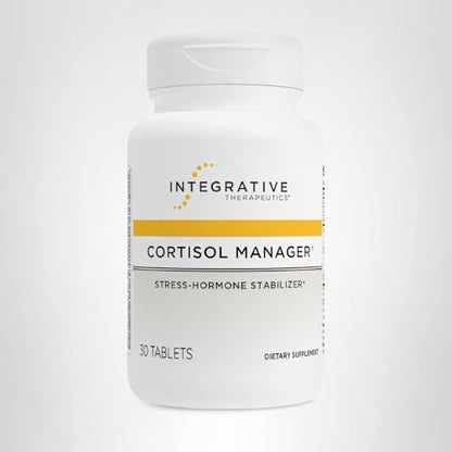 Integrative Therapeutics Cortisol Manager - Balance Cortisol & Support Relaxation for Restful Sleep* - Includes Ashwagandha & L-Theanine for Confidence with Less Stress