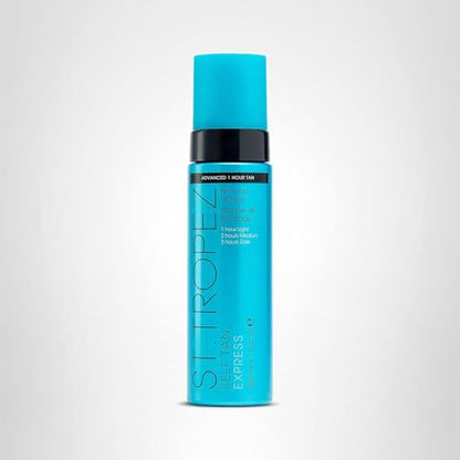 St.Tropez Light/Medium/Dark 1-3 hr Express Mousse for a Streak-Free, Natural Sunless Tan with Fast Application and Flawless Results, Cruelty-Free & Vegan, 6.7 fl oz