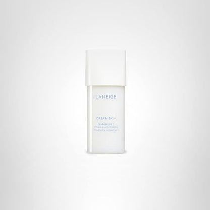 LANEIGE Cream Skin Toner & Moisturizer Mini: Lightweight Refillable Korean Milky Toner with Ceramide