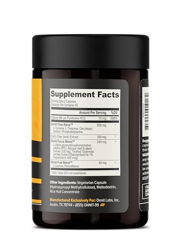 ONNIT Alpha Brain Nootropic Brain Supplement for Focus, Memory, Mental Clarity, Cognitive Support with L-Theanine and Vitamin B6, 90 Count ONNIT buy supplements Au
