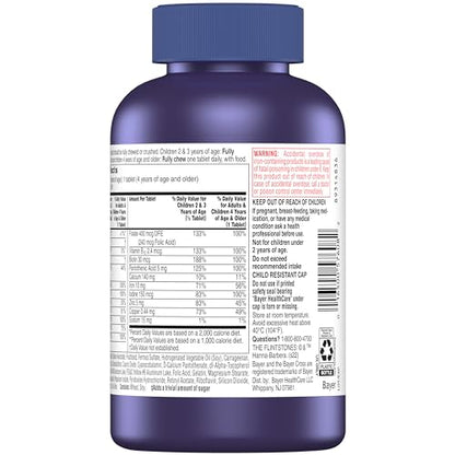 Flintstones Vitamins Chewable Kids Vitamins, Complete Multivitamin for Kids and Toddlers with Iron, Calcium, Vitamin C