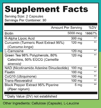 LIVELY VITAMIN CO. Perfect Ten - Anti-Aging & Antioxidant Supplement - Biotin & Lipoic Acid - Healthy Hair, Skin, Nails - Energy Boost - Sharper Brain Function - Stronger Immunity - 60 Capsules LIVELY VITAMIN CO buy supplements Au