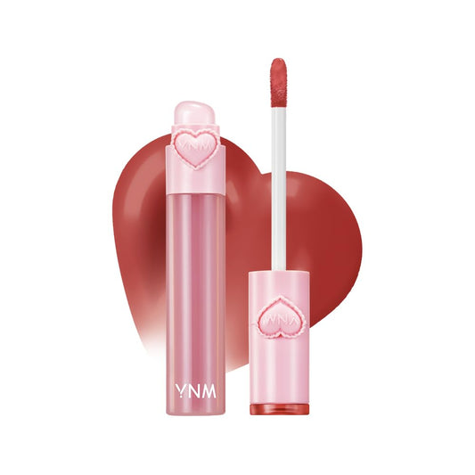 YNM Heart Jelling Tint, PEPPER JELLING, Silicone Lip Brush Included, K-Beauty, Non-Sticky, Moisturizing, Smudge-Proof, Korean Lip Tint, Long-Lasting, Vivid Color, 0.09 oz YNMBuy Supplements Australia