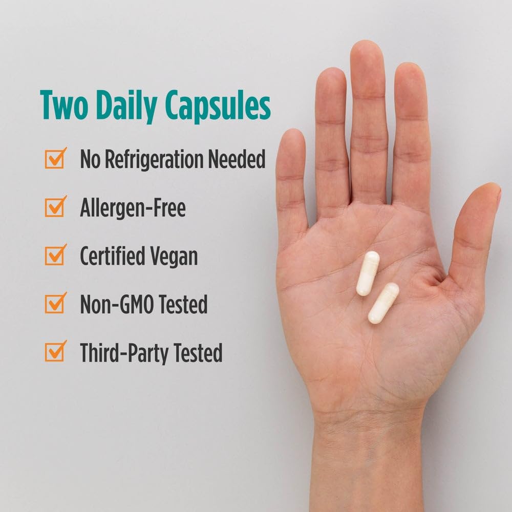 Nordic Naturals Nordic Flora Probiotic Daily - 60 Capsules - 4 Probiotic Strains with 12 Billion Cultures - Optimal Wellness, Immune Support, Digestive Health - Non-GMO, Vegan - 30 Servings Nordic NaturalsBuy Supplements Australia