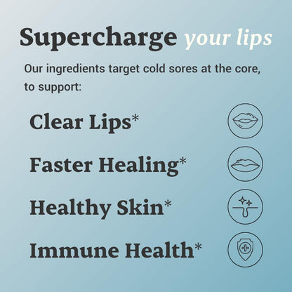 L-Lysine Cold Sore Treatment For Lips With Immune Support - L Lysine 1000mg Capsules, Chaga, Bee Propolis, Vitamin C, Zinc & Licorice Root Extract - Non-GMO, Vegetarian,