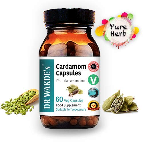 DR WAKDE'S Cardamom Capsules (60 Veg Caps, Plant-Based Supplement, Ayurvedic Herb, All Natural, Vegan) DR WAKDE's buy supplements Au