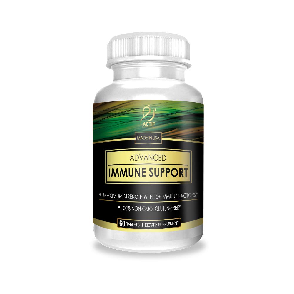 Actif Advanced Immune Support with 10+ Factors for Immunity Booster - 100% Natural, Non-GMO, 60 count ACTIF buy supplements Au