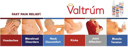 Valtrum Fast and Effective Relief. The only Natural Components Gel for External use with Powerful Action, Whose Effects are perceived Within 40 Seconds of Being Used. ValtrumBuy Supplements Australia