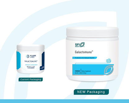 SFI Health Klaire Labs Galactomune Powder - Prebiotic Beta-Glucan & Galactooligosaccharides Immune Support (30 Servings, 150 Grams)