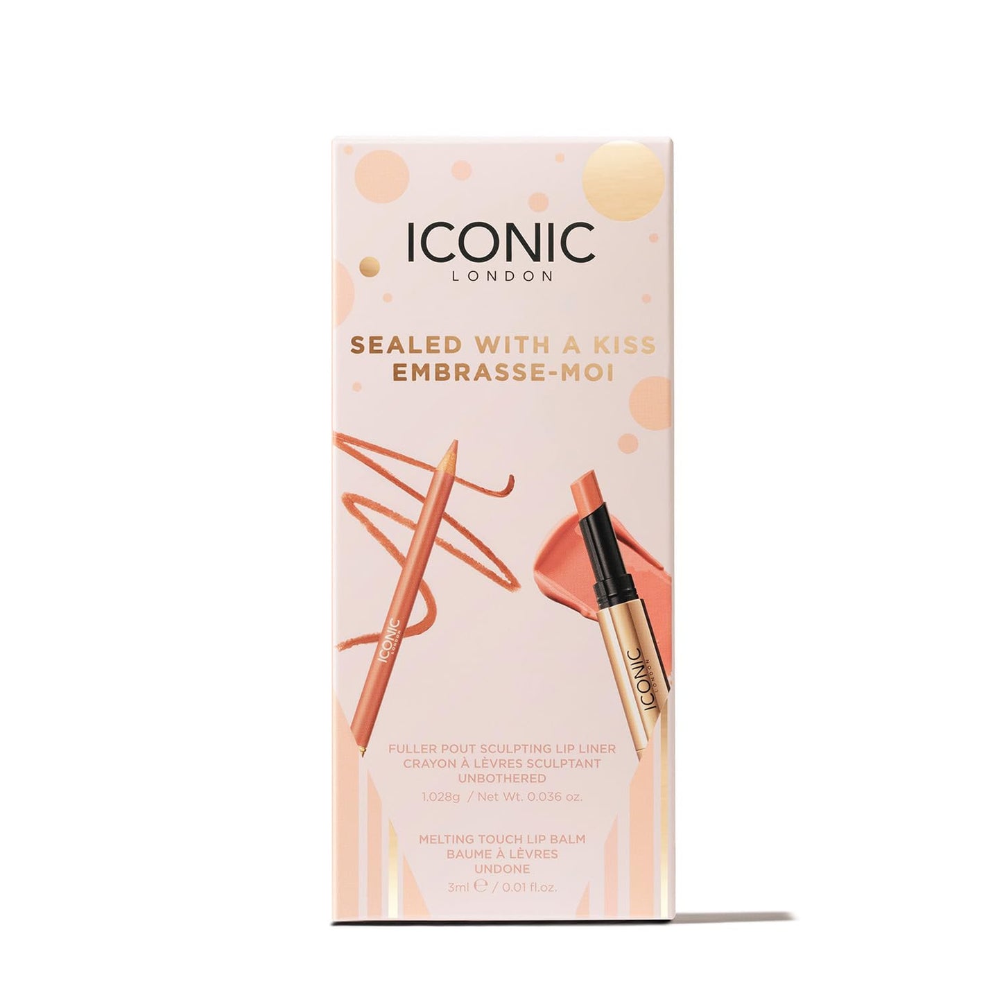 ICONIC LONDON Sealed with a Kiss Gift Set | Includes Melting Touch Lip Balm (Undone) and Fuller Pout Sculpting ICONIC LONDON buy supplements Au