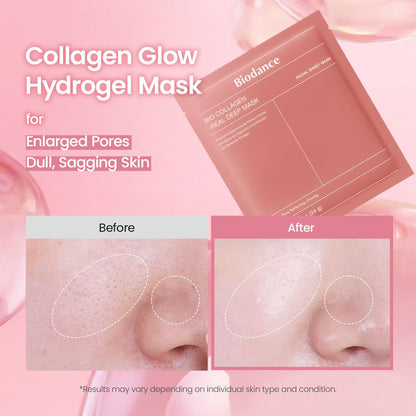 BIODANCE Bio-Collagen Real Deep Mask, Hydrating Overnight Hydrogel Face Mask, Pore Minimizing, Elasticity, Plumping, Travel Essentials & Self Care Gifts for Women, Korean Skin Care | 1.19oz(34g) x 4ea BIODANCEBuy Supplements Australia