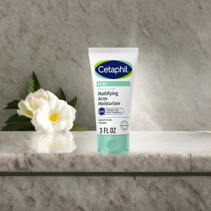 Cetaphil Face Moisturizer, Gentle Clear Mattifying Acne Moisturizer With 0.5% Salicylic Acid