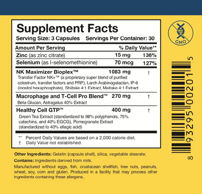 Researched Nutritionals Liposomal Glutathione (450mg) + Colostrum & Mushrooms Supplement for Immune Support - Enhanced Immunity Duo - Tri-Fortify Orange + Transfer Factor Multi-Immune (2 Piece Set) Researched Nutritionals buy supplements Au