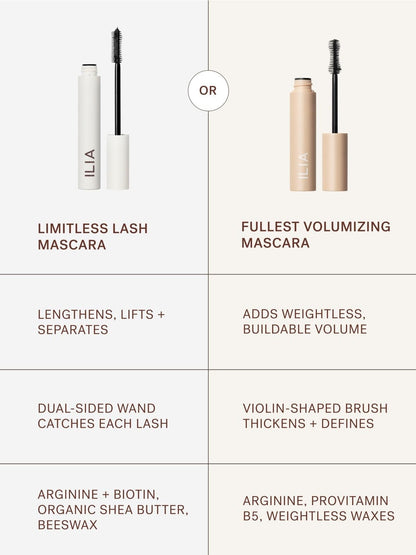 ILIA - Limitless Lash Mascara | Lightweight, Nourishing, Lengthening, Lifting | Flake + Smudge-Resistant | Non-Toxic, Cruelty-Free, Ophthalmologist-Tested, Safe For Sensitive Eyes (Soft Black) ILIABuy Supplements Australia