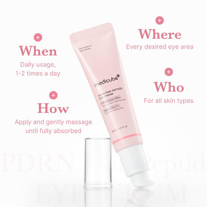 medicube Eye Serum with Salmon DNA PDRN & Pink Peptides | 99% Purity Retinol for Fine Lines