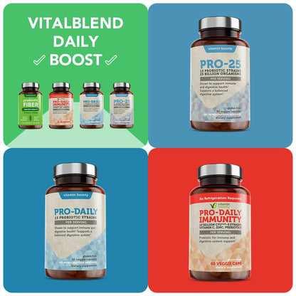 Vitamin Bounty Prebiotic Capsules - PreforPro® Prebiotics Supplement for Women & Men Digestive Health & Advanced Gut Health – No Fiber, No Bloating