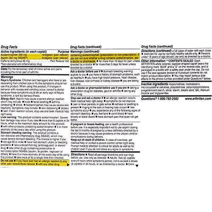 Arthriten Inflammatory Pain Formula Caplets with 3 Active Ingredients: Aspirin, Acetaminophen & Caffeine, White, 28 Count (Pack of 1) ArthritenBuy Supplements Australia