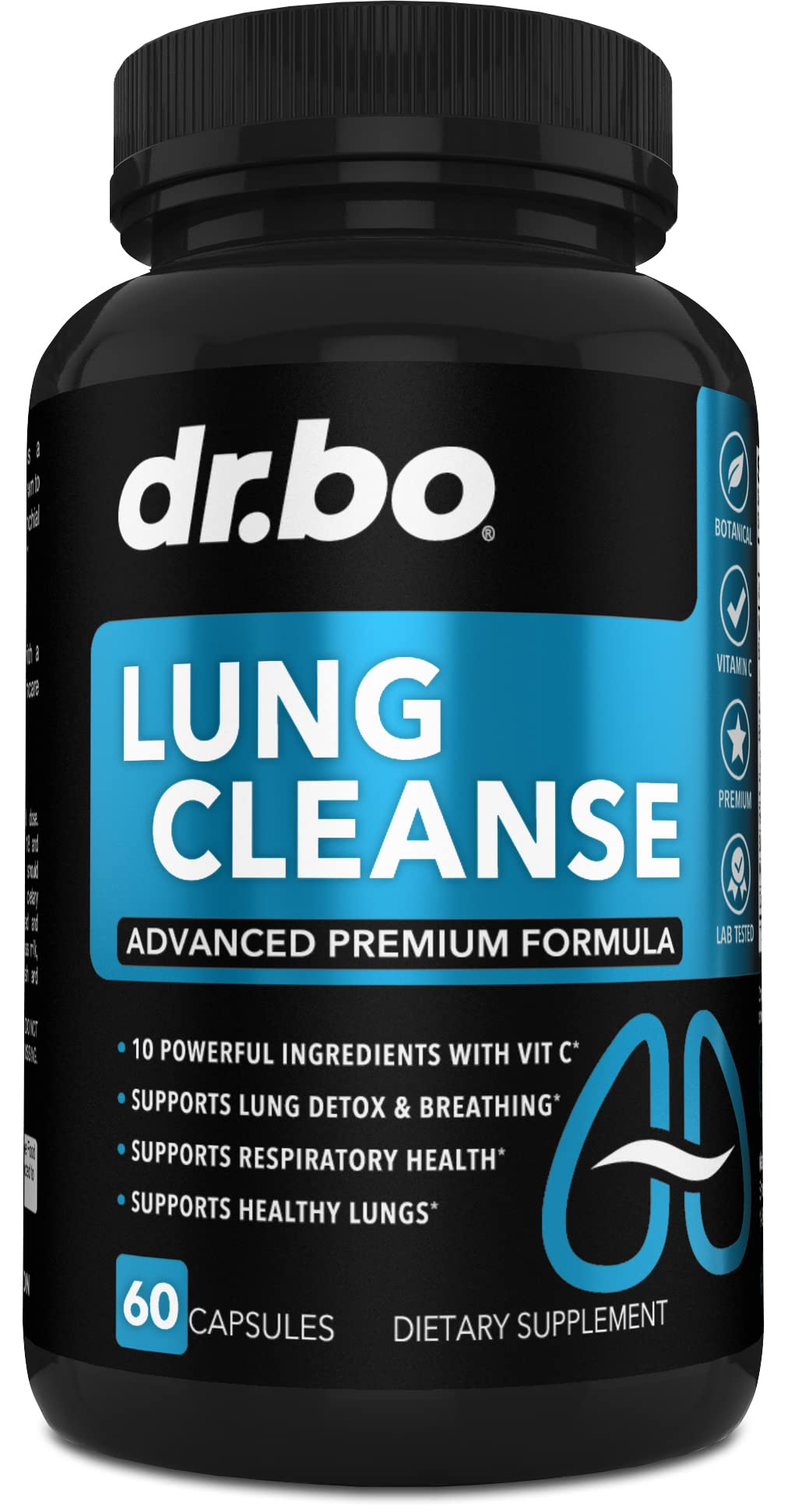Dr. Bo Lung Cleanse supplement bottle on a white background