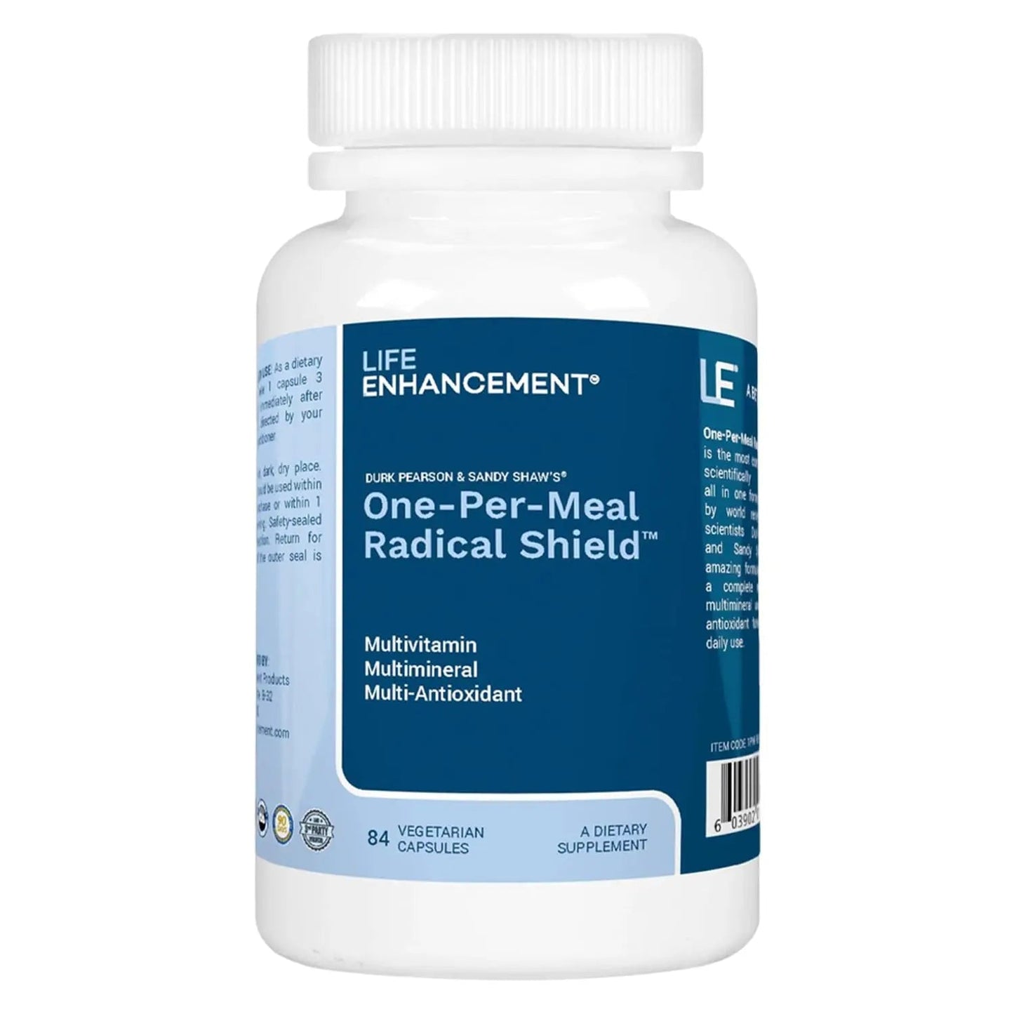 Life Enhancement One-Per-Meal Radical Shield - Multi-Antioxidant, Multivitamin and Multimineral Supplement - 84 Servings Life Enhancement