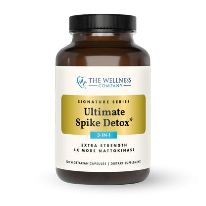 The Wellness Company Ultimate Spike Detox – Dr. McCullough Designed - 3-in-1 Nattokinase, Turmeric, & Bromelain Extra Strength | 120ct (1 Month Supply) The Wellness CompanyBuy Supplements Australia