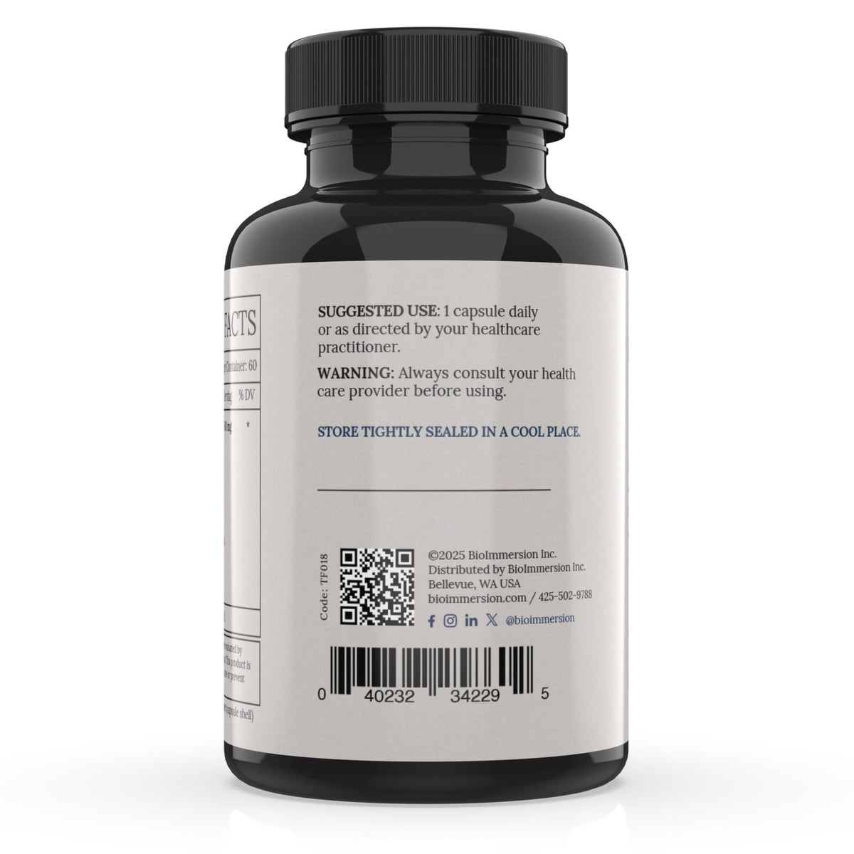 BioImmersion Supernatant Synbiotic - Prebiotic Probiotic Postbiotic - Eases Digestive Discomfort, Gut Imbalance & Yeast Overgrowth - Immune & Microbiome Support