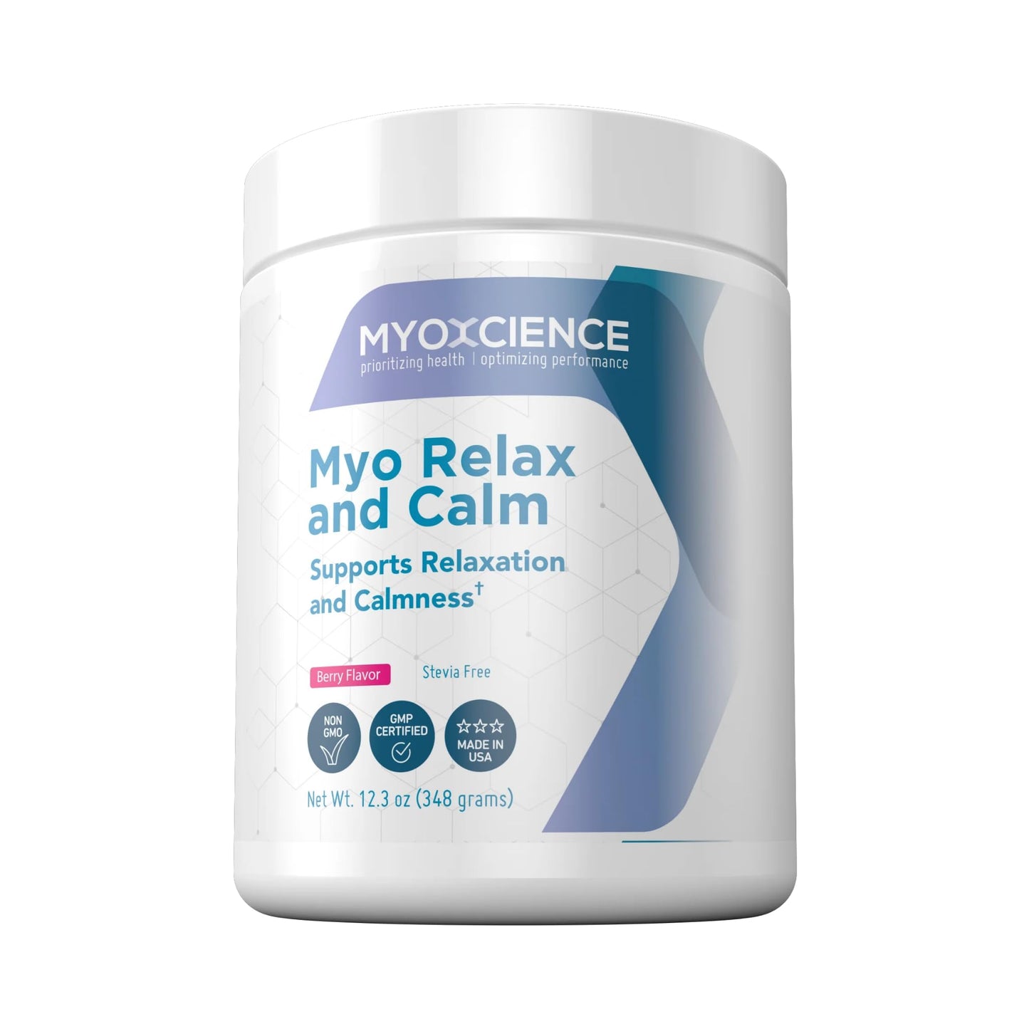 MYOXCIENCE Myo Relax & Calm | Myo-Inositol, L-Theanine, Taurine, Magnesium & GABA | Supports Sleep, Neurotransmitter & Hormone Support (Berry Flavor) (60 Servings) MYOXCIENCE buy supplements Au