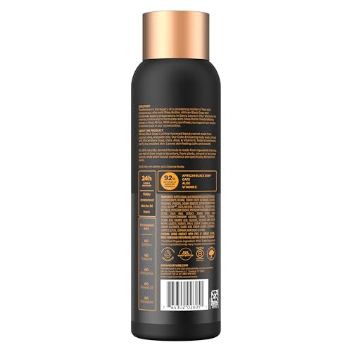 SheaMoisture African Black Soap Body Wash Calm and clearing body wash for 24H Visible Moisture for Healthy, Glowing 18 Oz