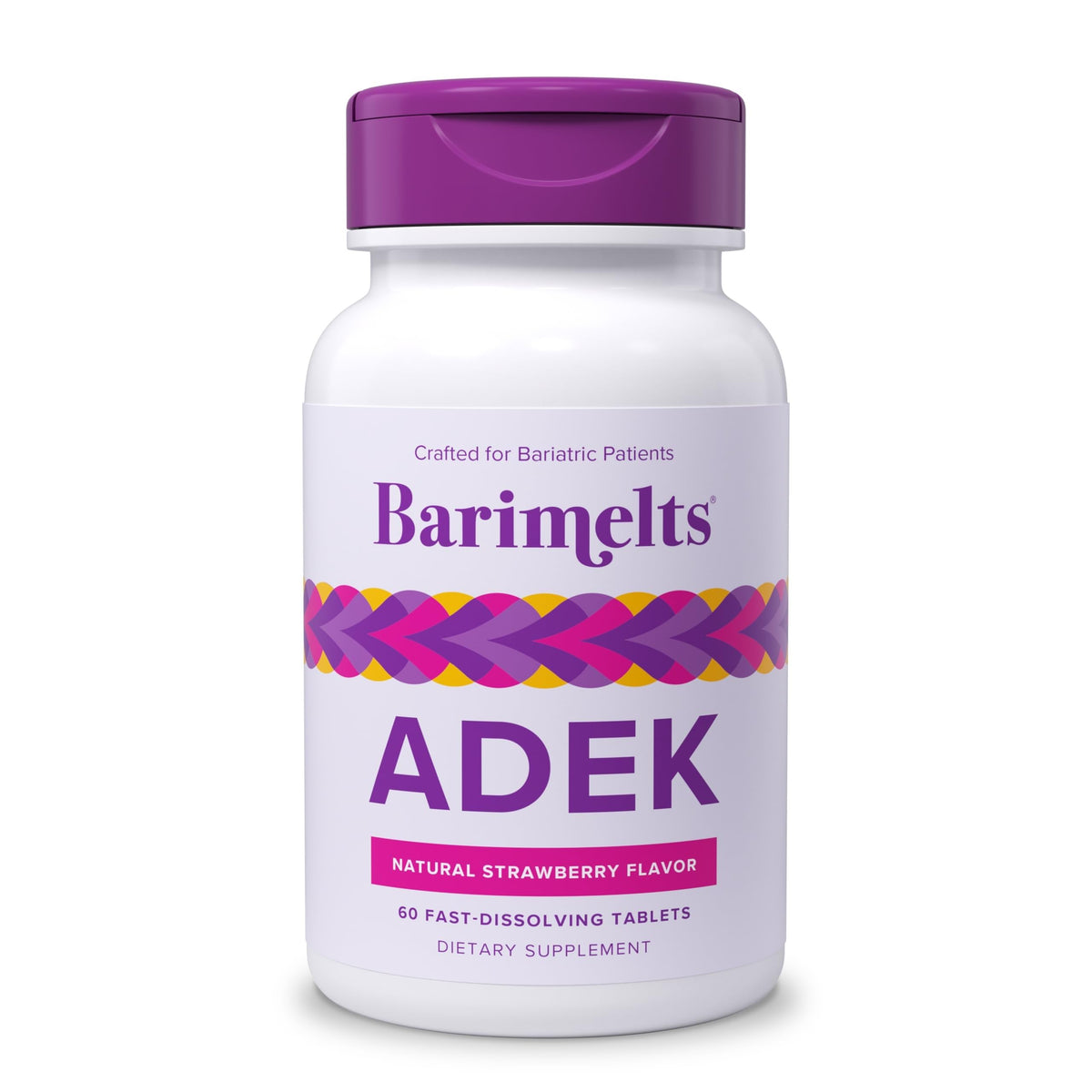 Barimelts ADEK - 60 Fast-Dissolving Tablets (2-Month Supply) - Sugar-Free Bariatric Vitamins for Women Including Vitamin A, Vitamin D, Vitamin E & Vitamin K, Natural Strawberry Flavor BariMelts buy supplements Au