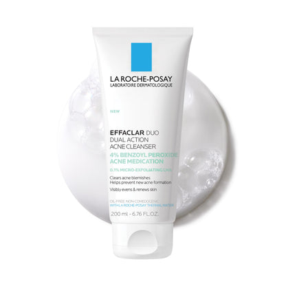 La Roche-Posay Effaclar Dual Acne Face Wash With 4% Benzoyl Peroxide & LHA Exfoliant