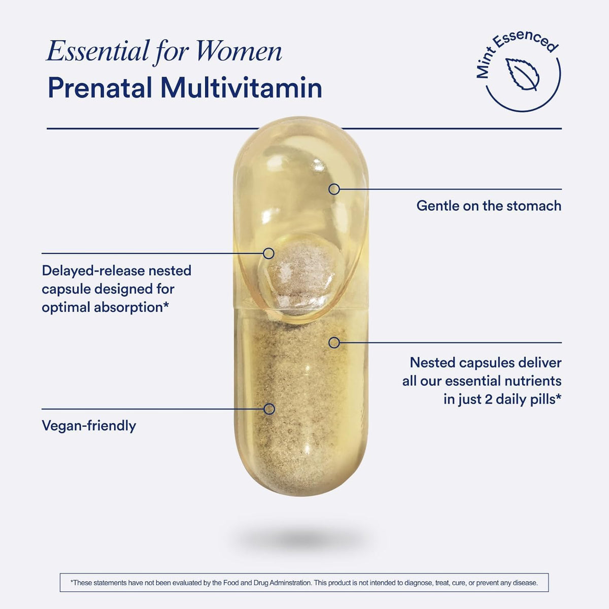 Ritual Prenatal Multivitamin for Women - Key Essential Vitamins and Minerals to Support Mom and Baby During Pregnancy* - Folate, Choline, Omega-3 DHA, Iron