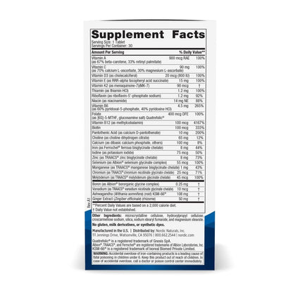 Nordic Naturals Women’s Multivitamin One Daily - Skin, Hair, Energy, & Bone Support - Immunity Supplement - 20 Essential Nutrients - 30 Tablets - 30 Servings Nordic NaturalsBuy Supplements Australia