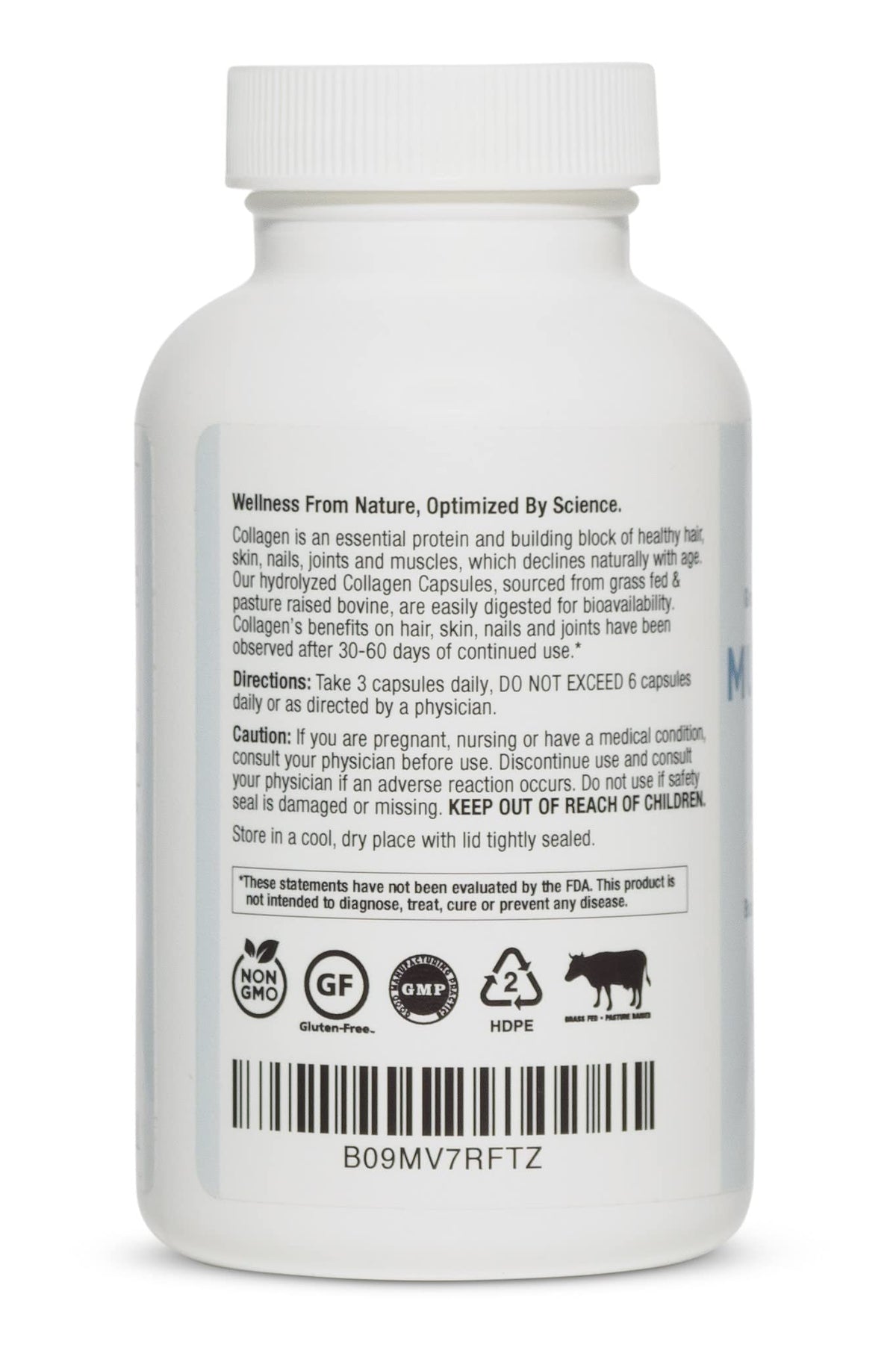 BioOptimal Multi-Collagen Supplement Capsules, Types I, II, III, V, & X Collagen, 90 Capsules