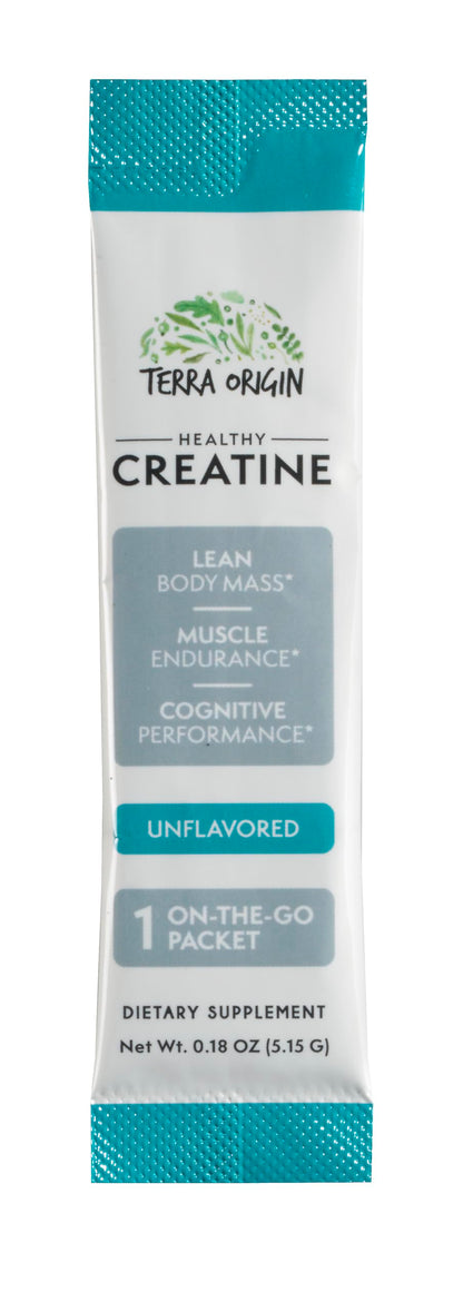 TERRA ORIGIN Healthy Creatine Micronized Monohydrate Powder | 30 Stick Packs | Support for Muscle and Cognitive Performance* | Supplement for Women and Men