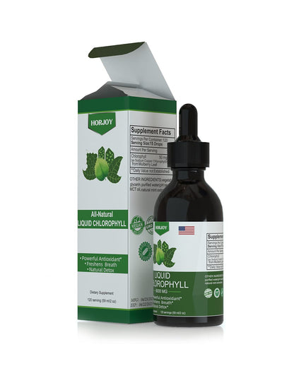Chlorophyll Liquid Drops - 100% Natural Energy Booster and Immune Support - Internal Deodorant and Detox - Altitude Sickness Relief - Fast Absorption