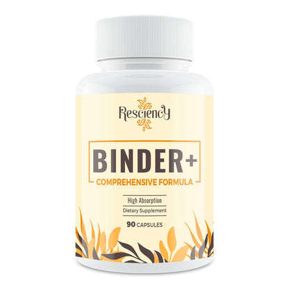 Resciency Detox Binder Supplement – Activated Charcoal, Zeolite, Bentonite Clay, Milk Thistle, Proprietary Blends - Liver & Gut, Max Absorption, 90 Vegan Capsules